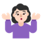 Woman Shrugging- Light Skin Tone emoji on Microsoft